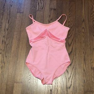 Capezio camisole leotard with velvet detail
